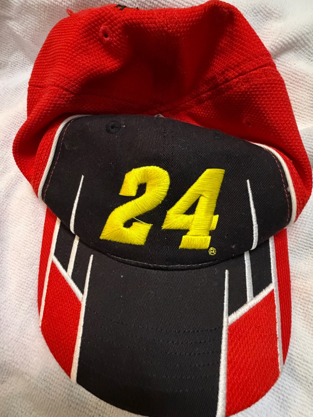 NASCAR Racing Cap with Bold Yellow '24' Logo